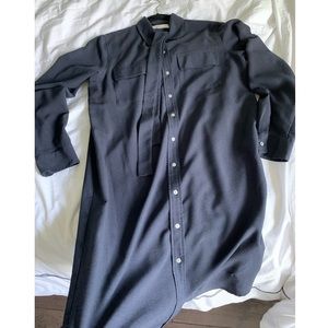 Loft Size M Navy Shirt Tie Dress